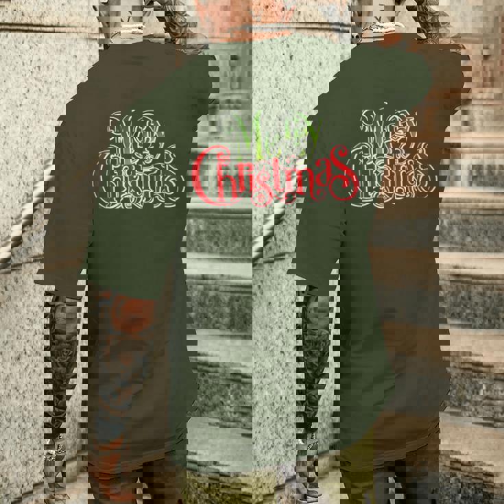 Spread Christmas Cheer With Our Festive Christmas Quotes メンズTシャツ バックプリント 彼への贈り物