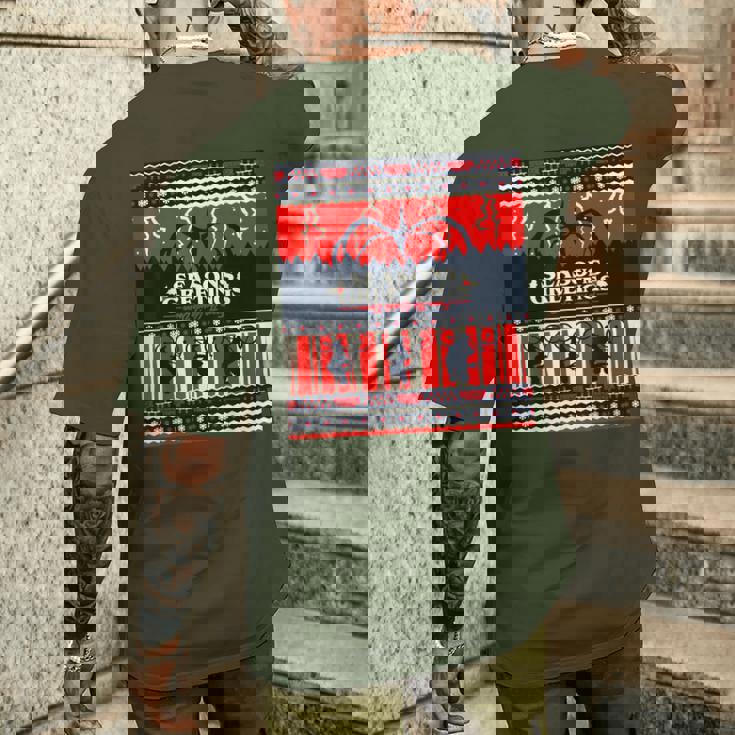 ストレンジャー・シングス Xmas Mind Flayer 逆さまファン記念品 メンズTシャツ バックプリント 彼への贈り物