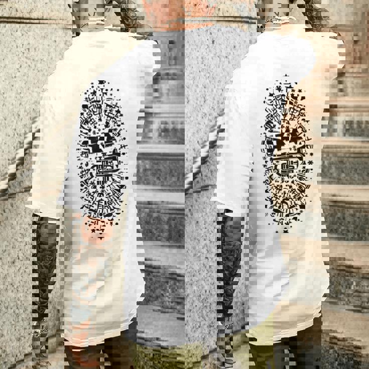 2トーン スカトランペット奏者 サムプリント メンズTシャツ バックプリント 彼への贈り物