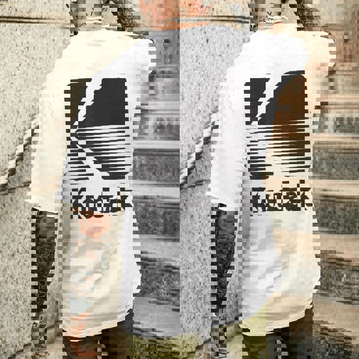 80年代ヴィンテージコダックロゴ ブラック メンズTシャツ バックプリント 彼への贈り物