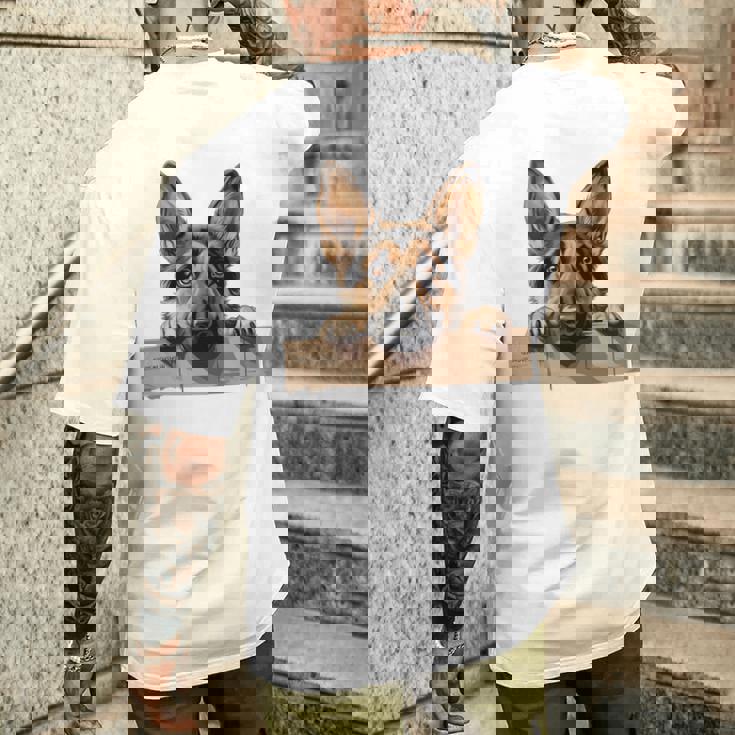 Affectionate Peek ジャーマンシェパードドッグ 長袖tシャツ メンズTシャツ バックプリント 彼への贈り物