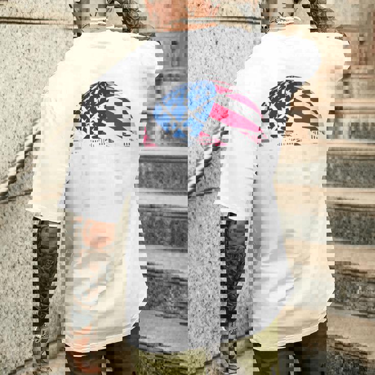 Basketball Usaupport The Team Usa Flag Dream メンズTシャツ バックプリント 彼への贈り物