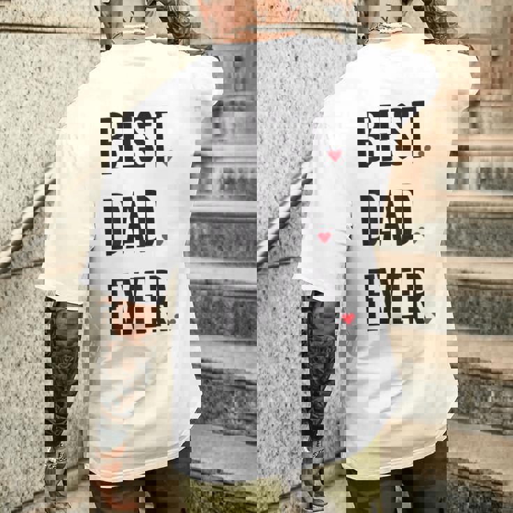 Best Dad Ever シャツ Daddy 父の日 メンズTシャツ バックプリント 彼への贈り物