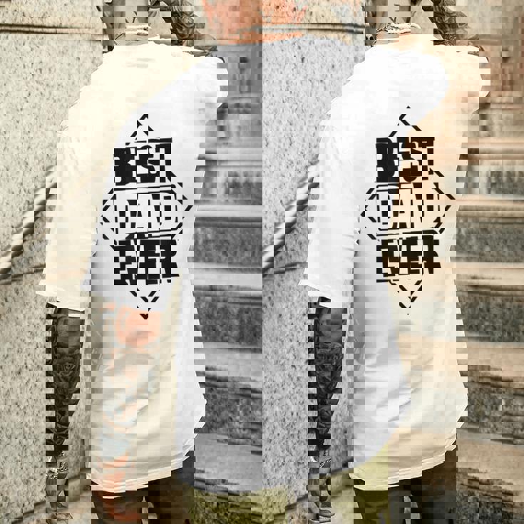 Best Dad Ever 父の日 ファニー 夫 パパ メンズ パパ メンズTシャツ バックプリント 彼への贈り物