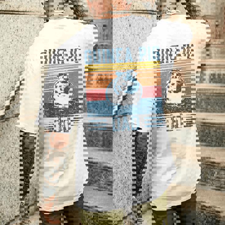 Best モルモット Dad ヴィンテージモルモット メンズTシャツ バックプリント 彼への贈り物