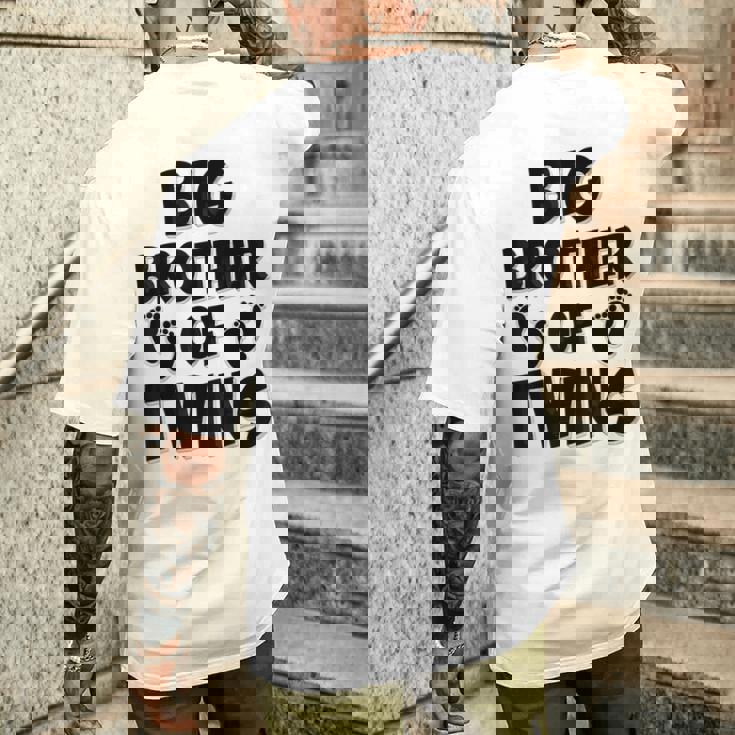 Big Brother Of Twins New Big Brotheriblingギフト メンズTシャツ バックプリント 彼への贈り物