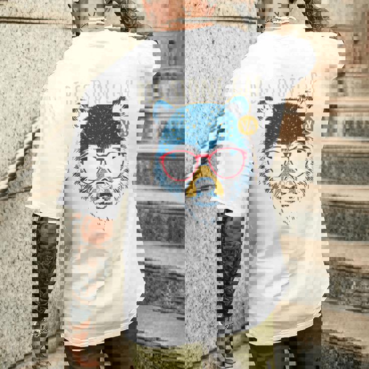 Bigtone Gapirginia Cool Bear サングラスデザイン 長袖tシャツ メンズTシャツ バックプリント 彼への贈り物