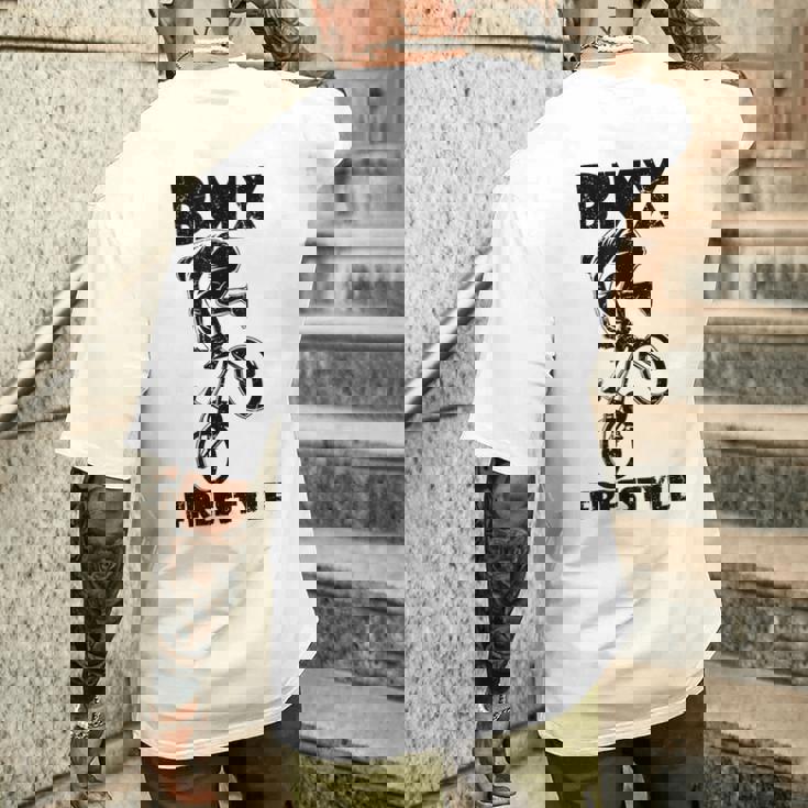 Bmxフリースタイルウェア キッズ、大人 Bmxギフト メンズTシャツ バックプリント 彼への贈り物