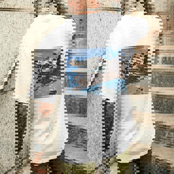 Bombardino Crocodilo イタリアンブレインロットミーム 長袖tシャツ メンズTシャツ バックプリント 彼への贈り物