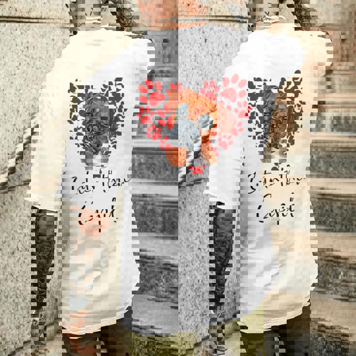 Boxer Dog Cuter Than Cupidalentines Day ボクサー犬 メンズTシャツ バックプリント 彼への贈り物