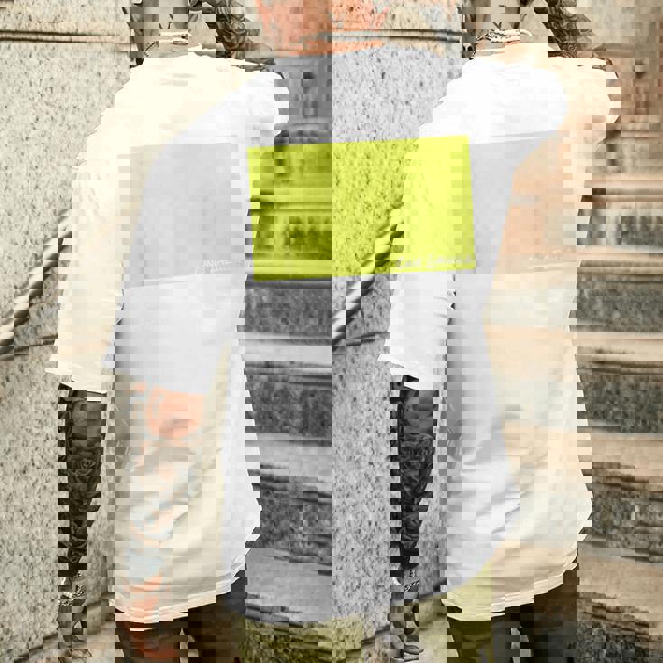 Cine Grulla Yellowistavision メンズTシャツ バックプリント 彼への贈り物