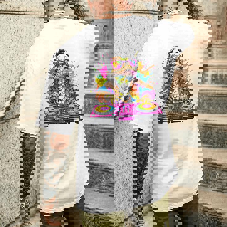 Dj フトアゴヒゲトカゲ 音楽愛好家のキッズ ディージェイ メンズTシャツ バックプリント 彼への贈り物