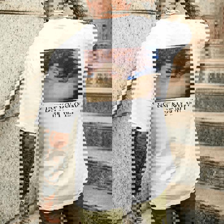 I Don't Know How But I Will – 堕天使 メンズTシャツ バックプリント 彼への贈り物