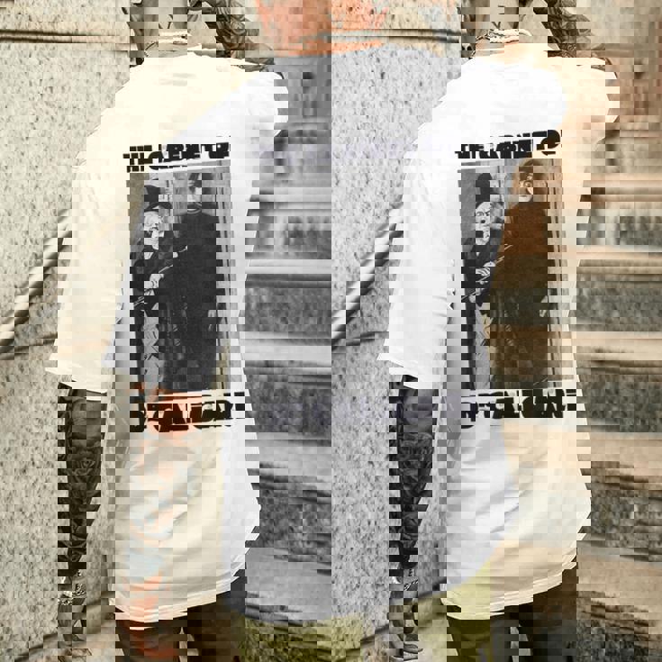 Dr Caligari ハロウィンモンスターポスター ヴィンテージホラー映画 メンズTシャツ バックプリント 彼への贈り物