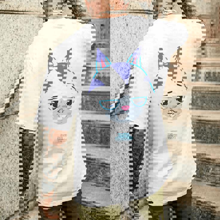 Dreamworks ギャビーのドールハウス キャットラット ビッグフェイス ハロウィン メンズTシャツ バックプリント 彼への贈り物