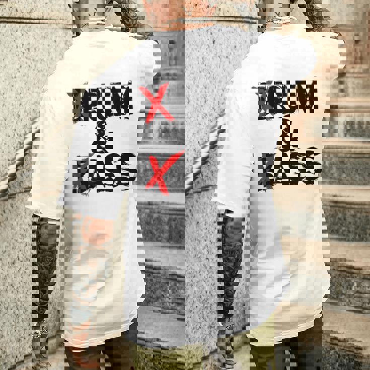 Drum And Bass Rum & Ass メンズTシャツ バックプリント 彼への贈り物