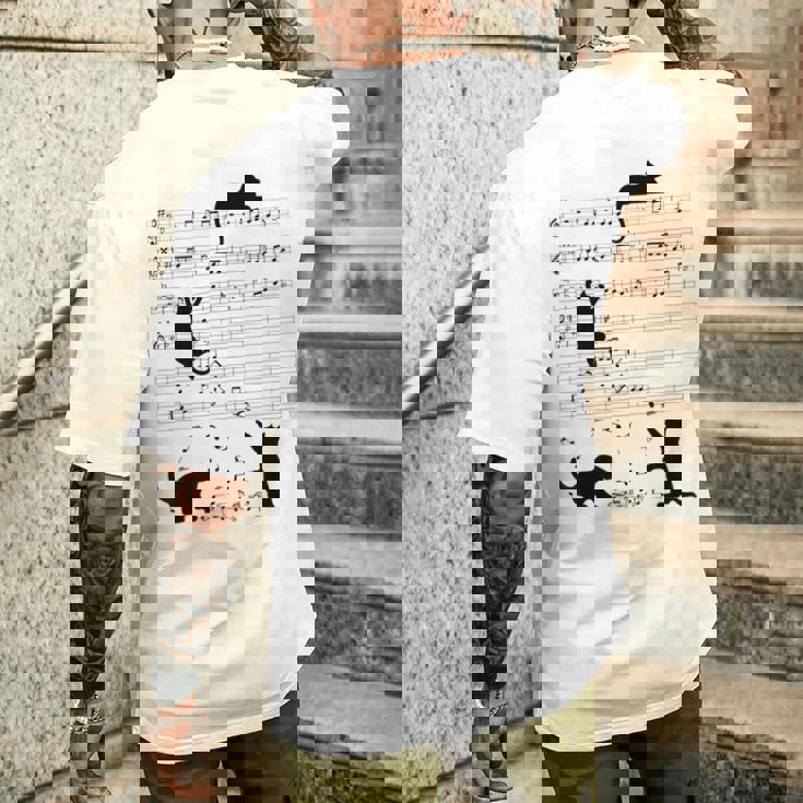 Dut猫猫音ミュージシャンタ メンズTシャツ バックプリント 彼への贈り物