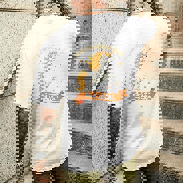 Empowered Adhd Warrior Unicorn Neurodiversity Pride 長袖tシャツ メンズTシャツ バックプリント 彼への贈り物