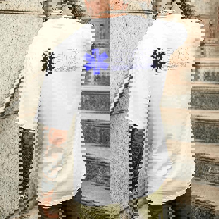 Emstar Of Life 救急医療サービス パラメディック Emt メンズTシャツ バックプリント 彼への贈り物