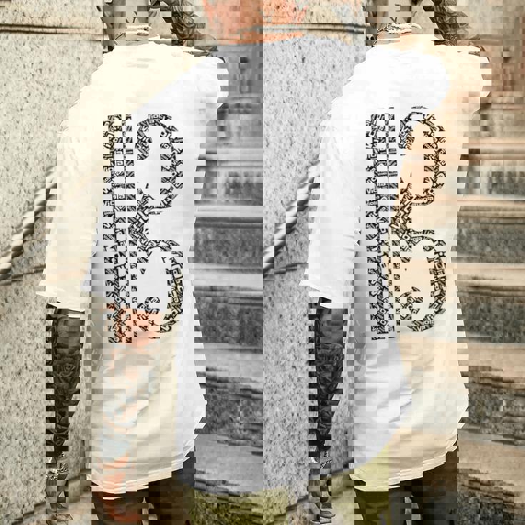 English Music ヴィオラ アルトクレフ ヴィオラ メンズTシャツ バックプリント 彼への贈り物