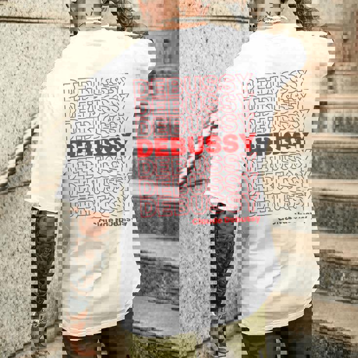 クロード ドビュッシー クラシック音楽作曲家 Thank You Meme メンズTシャツ バックプリント 彼への贈り物