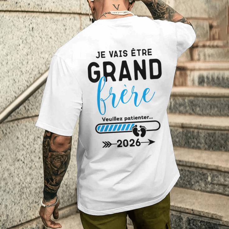 Futur Grand Frère 2026_ Jeais Être Grand Frère 2026 Camiseta Hombre Estampado Espalda Regalos para él