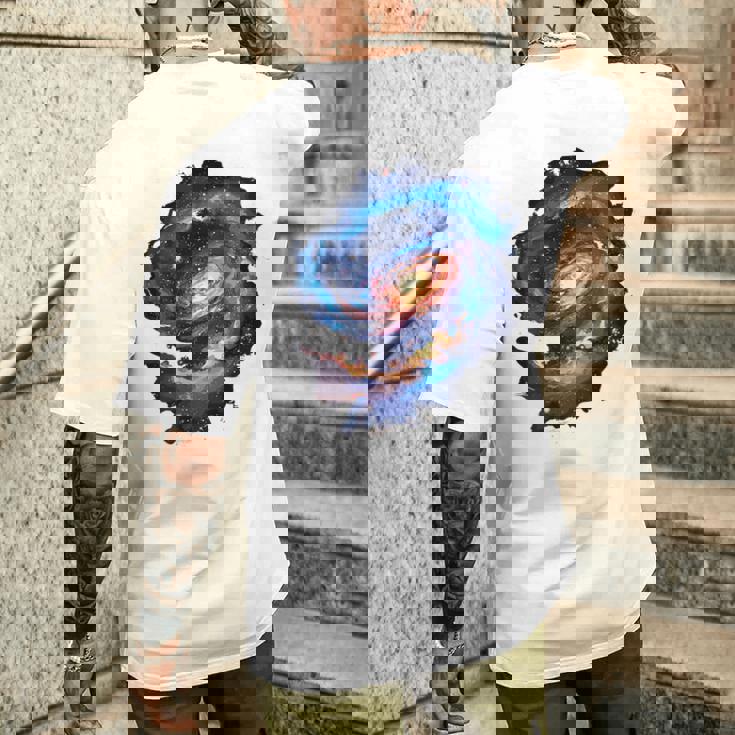 Galaxy Backprint メンズTシャツ バックプリント 彼への贈り物