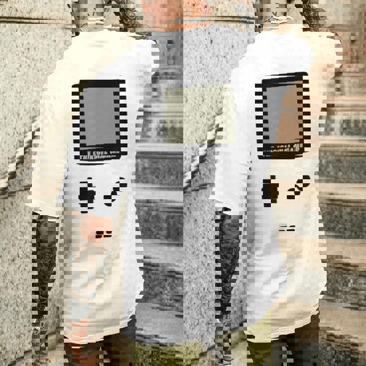 Gameboy オリジナルゲーマー 面白いオタクビデオゲームシャツ メンズTシャツ バックプリント 彼への贈り物