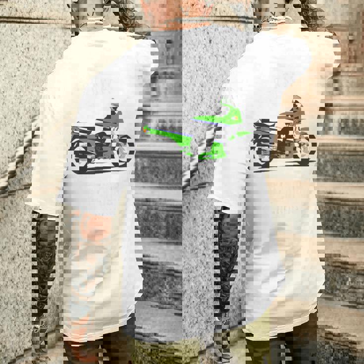 Gpz900r クラシックバイク モーターサイクリスト オートバイ メンズTシャツ バックプリント 彼への贈り物