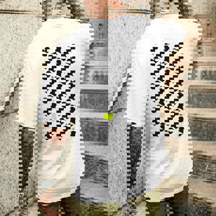 Heart Yellow 長袖tシャツ メンズTシャツ バックプリント 彼への贈り物