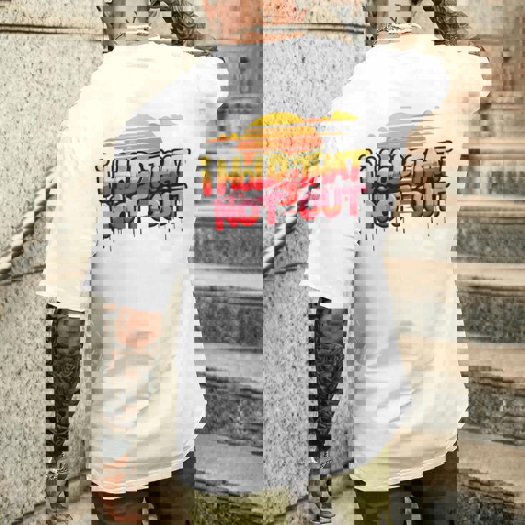 I Hold That Not Out Denglishaying メンズTシャツ バックプリント 彼への贈り物
