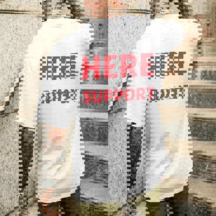 I'm Just Here For Moralupport 友情を高める 長袖tシャツ メンズTシャツ バックプリント 彼への贈り物