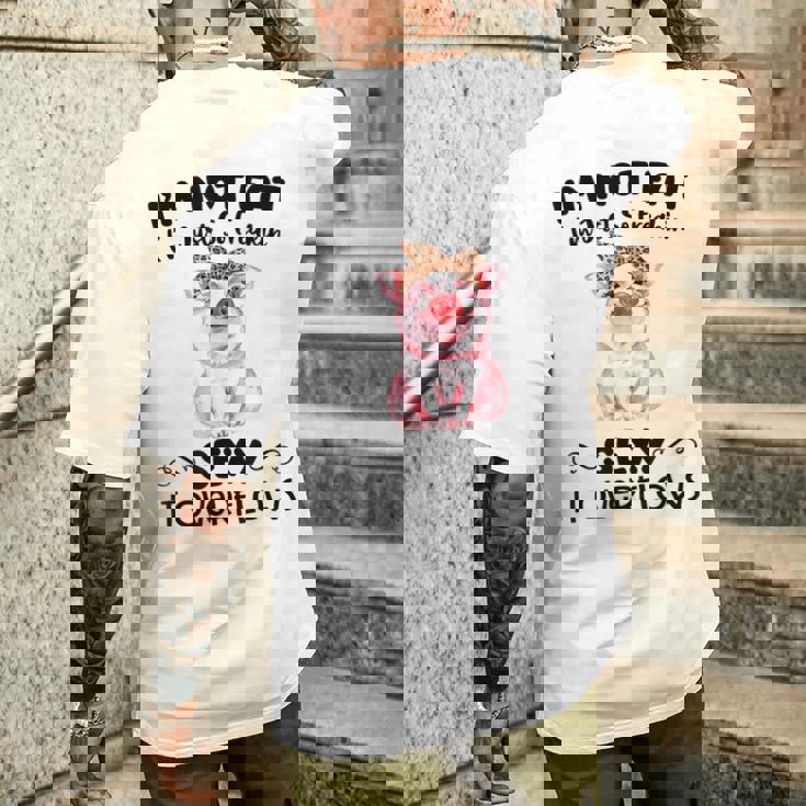 I'm Not Fat シャツ メンズTシャツ バックプリント 彼への贈り物