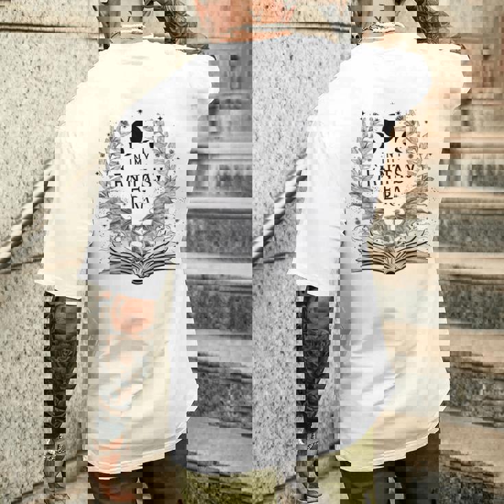 In My Fantasy Era Reading Fantasy Books メンズ レディース キッズ メンズTシャツ バックプリント 彼への贈り物