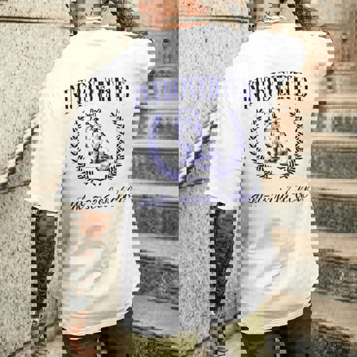 Introverted Antiocial Club 長袖tシャツ メンズTシャツ バックプリント 彼への贈り物