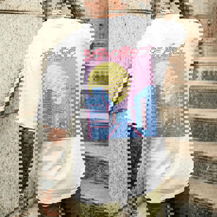 Japan City Pop カワイイ 80年代 日本アニメ 音楽 美学 メンズTシャツ バックプリント 彼への贈り物