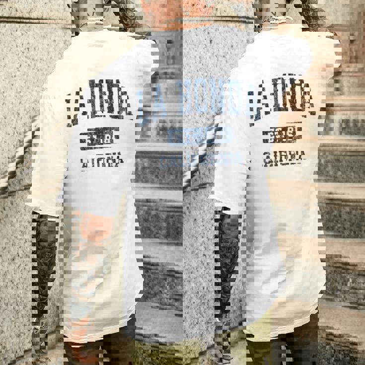 La Honda カリフォルニア Ca ビンテージ アスレチック スポーツデザイン メンズTシャツ バックプリント 彼への贈り物