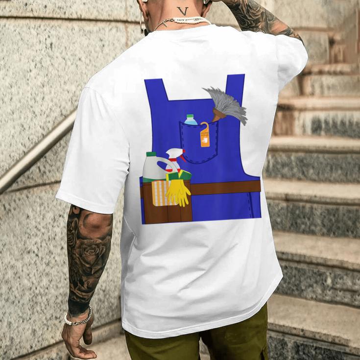 Last Minute Cleaner ハロウィンワーカーズグループコスチューム メンズTシャツ バックプリント 彼への贈り物