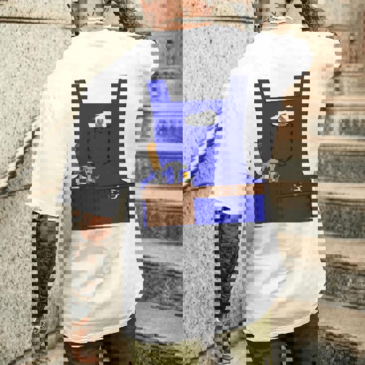 Last Minute Mason ハロウィン 労働者 グループ コスチューム 長袖tシャツ メンズTシャツ バックプリント 彼への贈り物