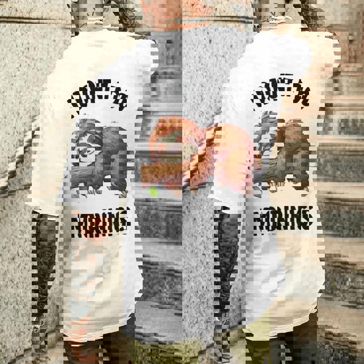 Lazy Nappingloth 怠惰な昼寝ナマケモノ メンズTシャツ バックプリント 彼への贈り物