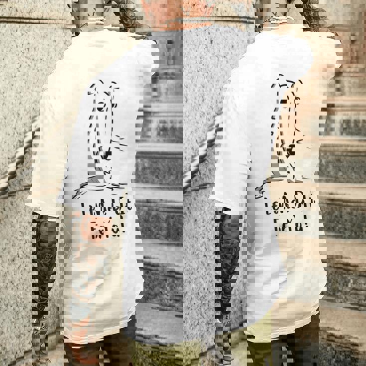 Let Me Do It For You Meme ロングノーズドッグ ボルゾイ ファニードッグ メンズTシャツ バックプリント 彼への贈り物