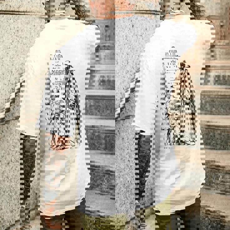 Life Is Meaningless 人生は無意味である-ニヒリストの哲学 メンズTシャツ バックプリント 彼への贈り物