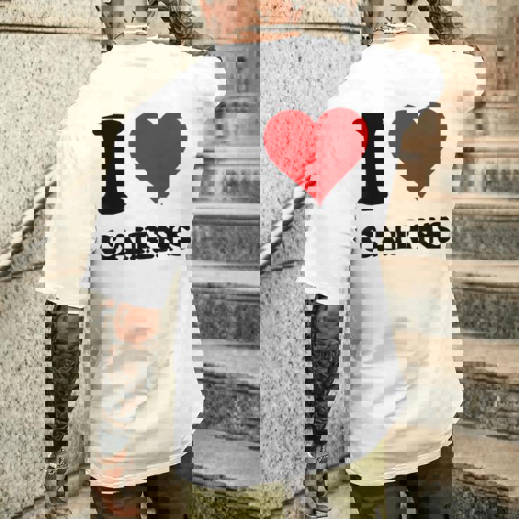 I Love Cairns メンズTシャツ バックプリント 彼への贈り物