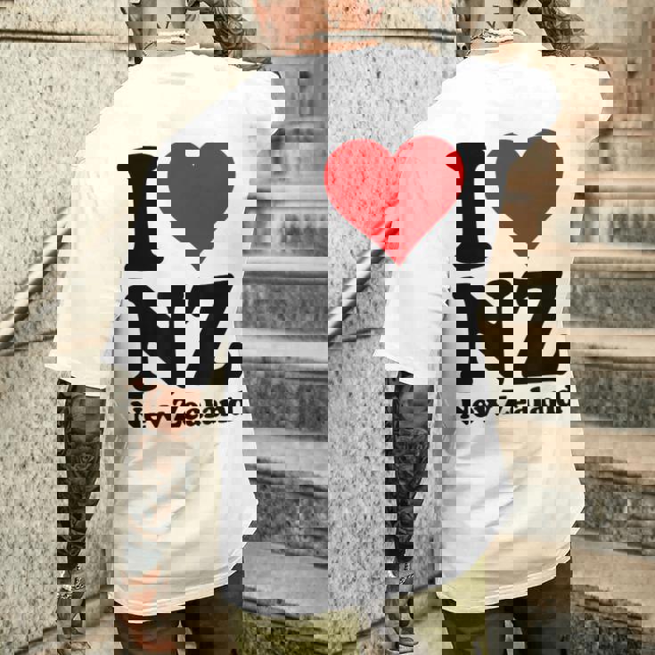 I Love Heart ニュージーランド Nz キウイマオリ文化 メンズTシャツ バックプリント 彼への贈り物