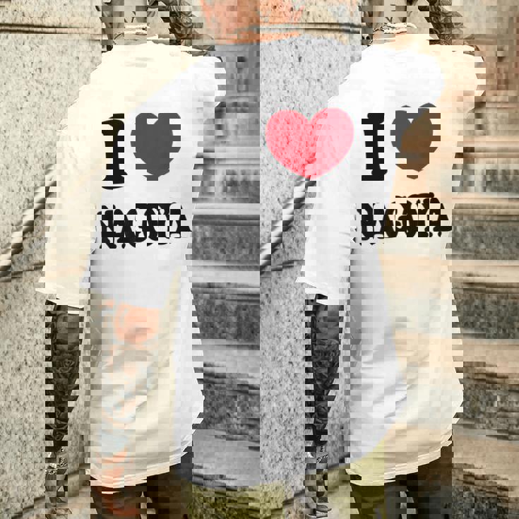 I Love Nagoya 名古屋大好き メンズTシャツ バックプリント 彼への贈り物