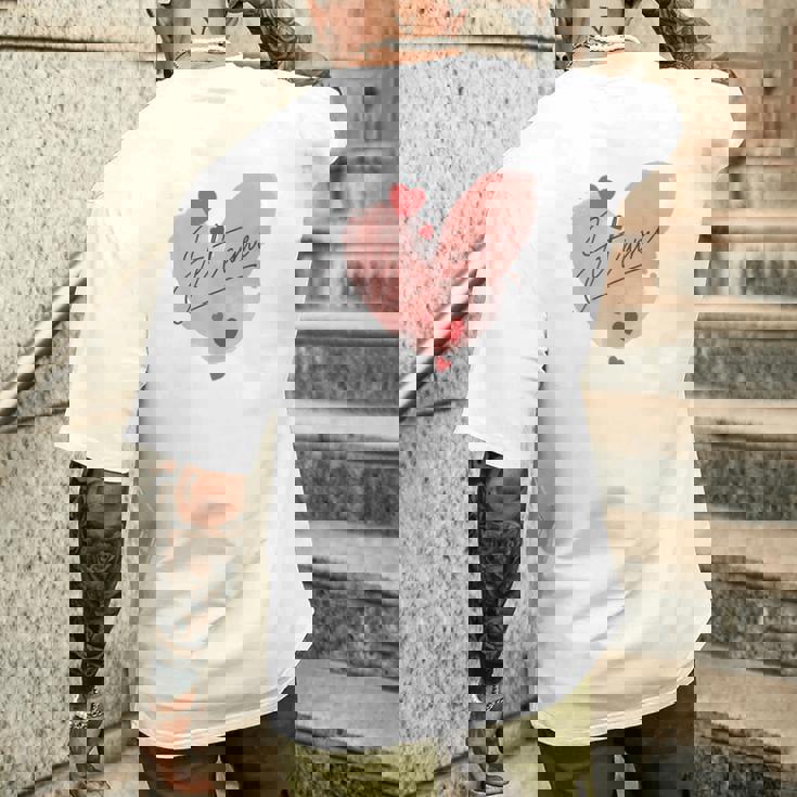 I Love You A Elegant Declaration Of Love I Love You メンズTシャツ バックプリント 彼への贈り物