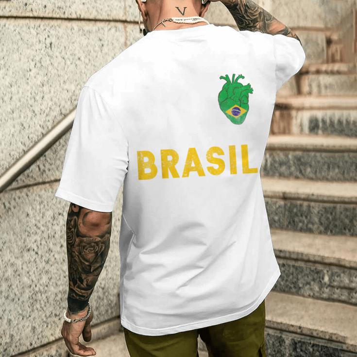 Maillot Brésil Football Brésil Drapeau Brésil Football T-shirt imprimé au dos Cadeaux pour lui