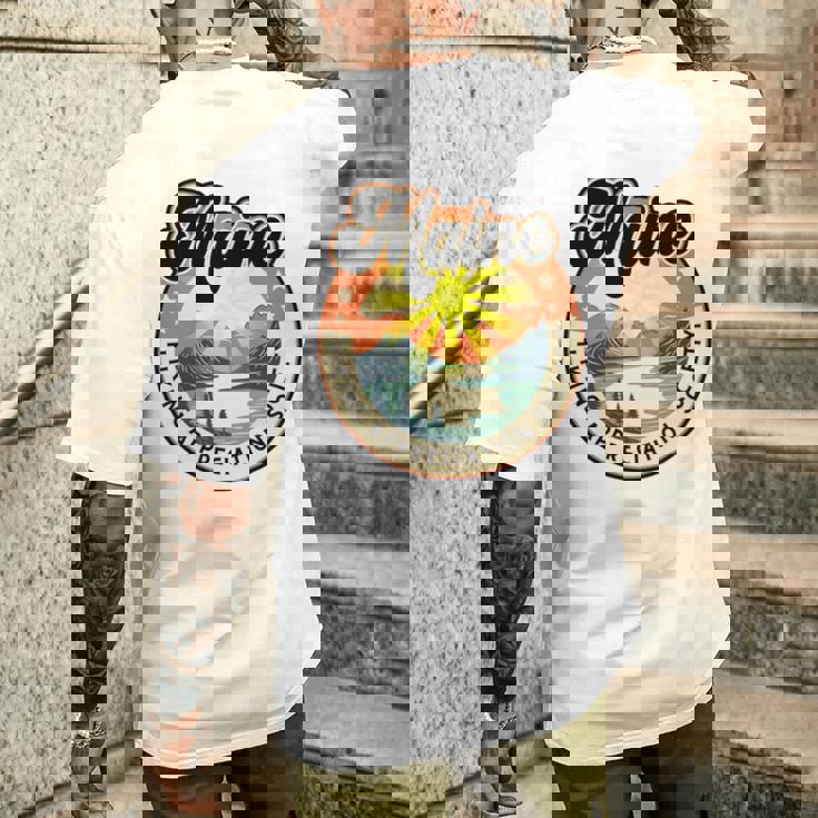 Maine Usa ハイキング ハイカー バックパッカー ハイキング 山 アウトドア 長袖tシャツ メンズTシャツ バックプリント 彼への贈り物