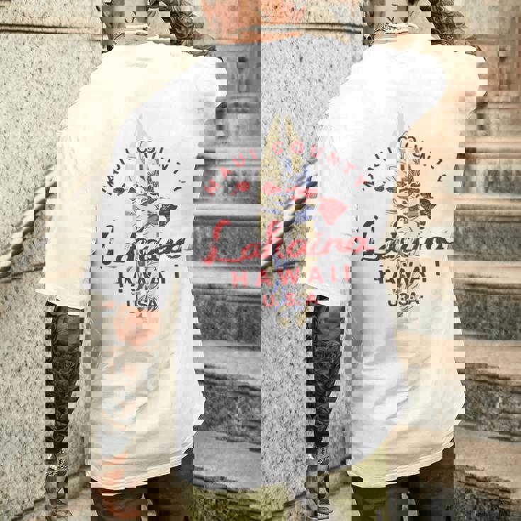 Maui Lahaina ヴィンテージ ハワイ諸島 長袖tシャツ メンズTシャツ バックプリント 彼への贈り物