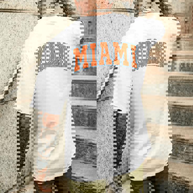 Miami Throwback Classic 長袖tシャツ メンズTシャツ バックプリント 彼への贈り物